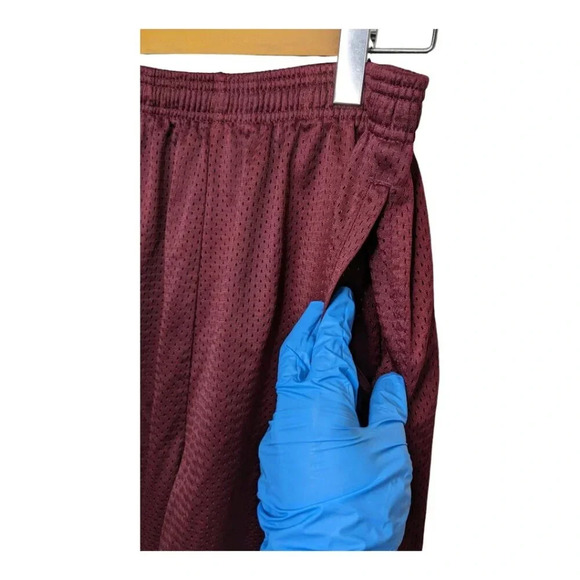 Brooks Maroon Mesh Training Shorts Mens Size Large - Picture 5 of 11